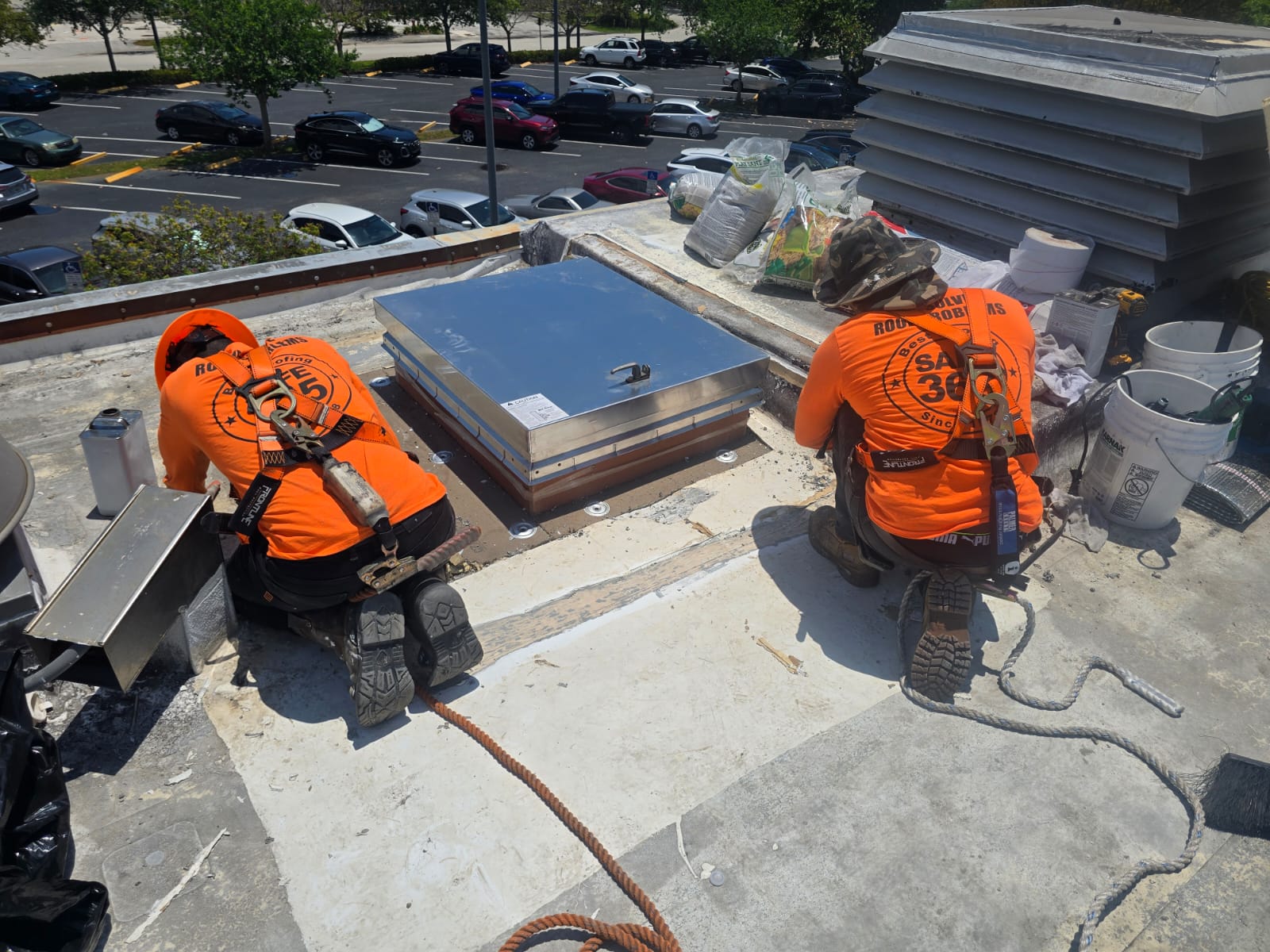 Roof Hatch and Hardware Installation