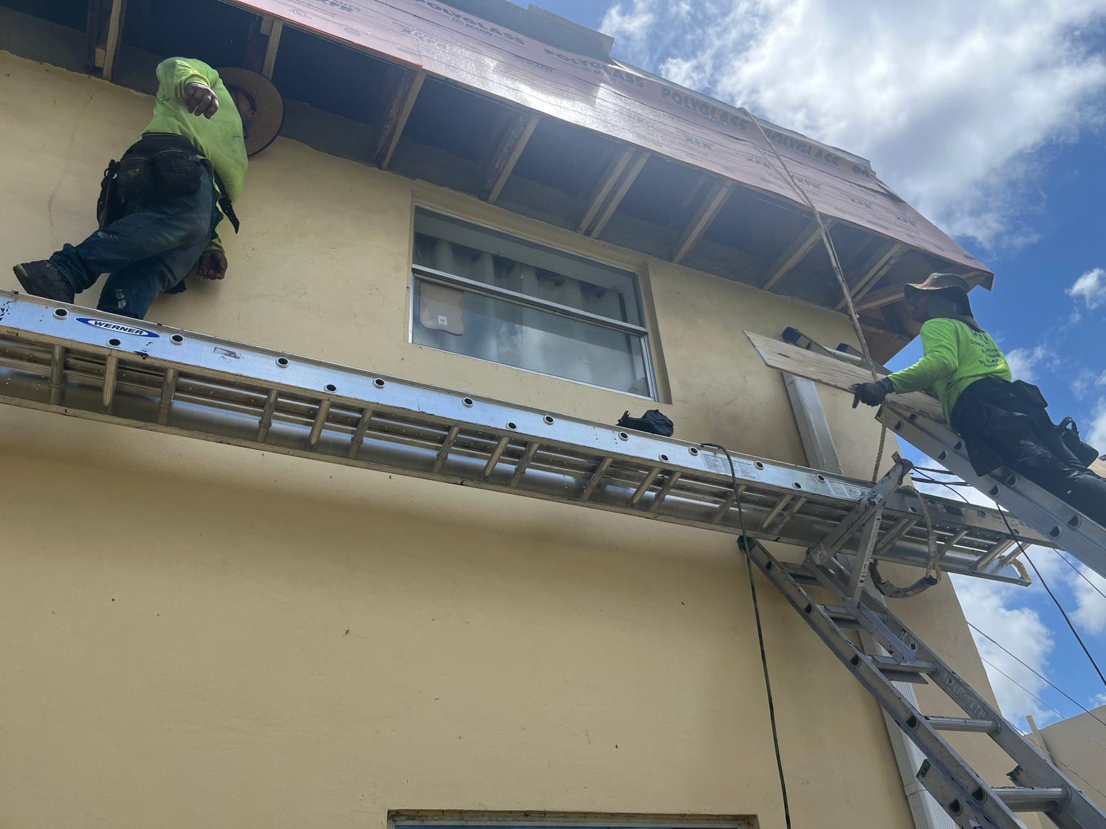 In-Progress Residential Roof Renovation & Dry-In Process