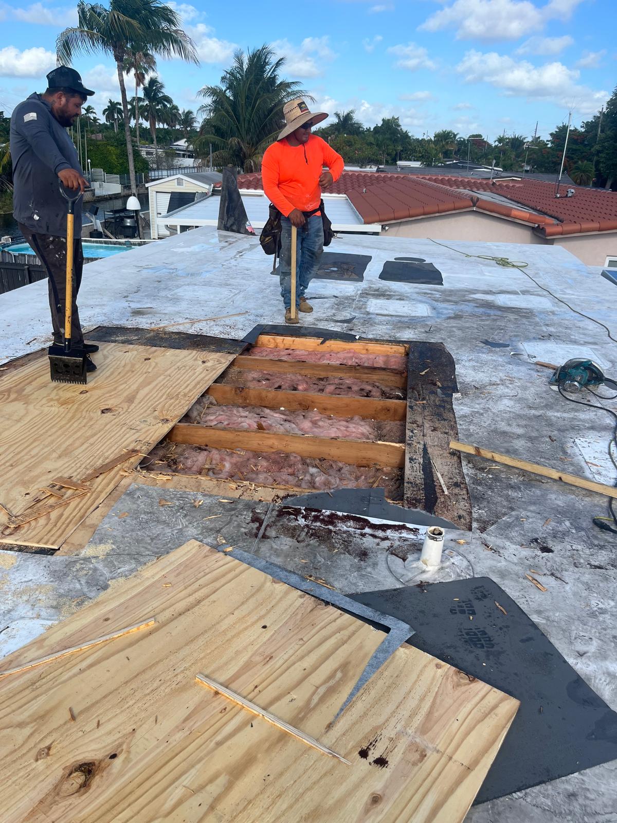 Severe Wood Rot Tear-Off & Joist Framing Reconstruction