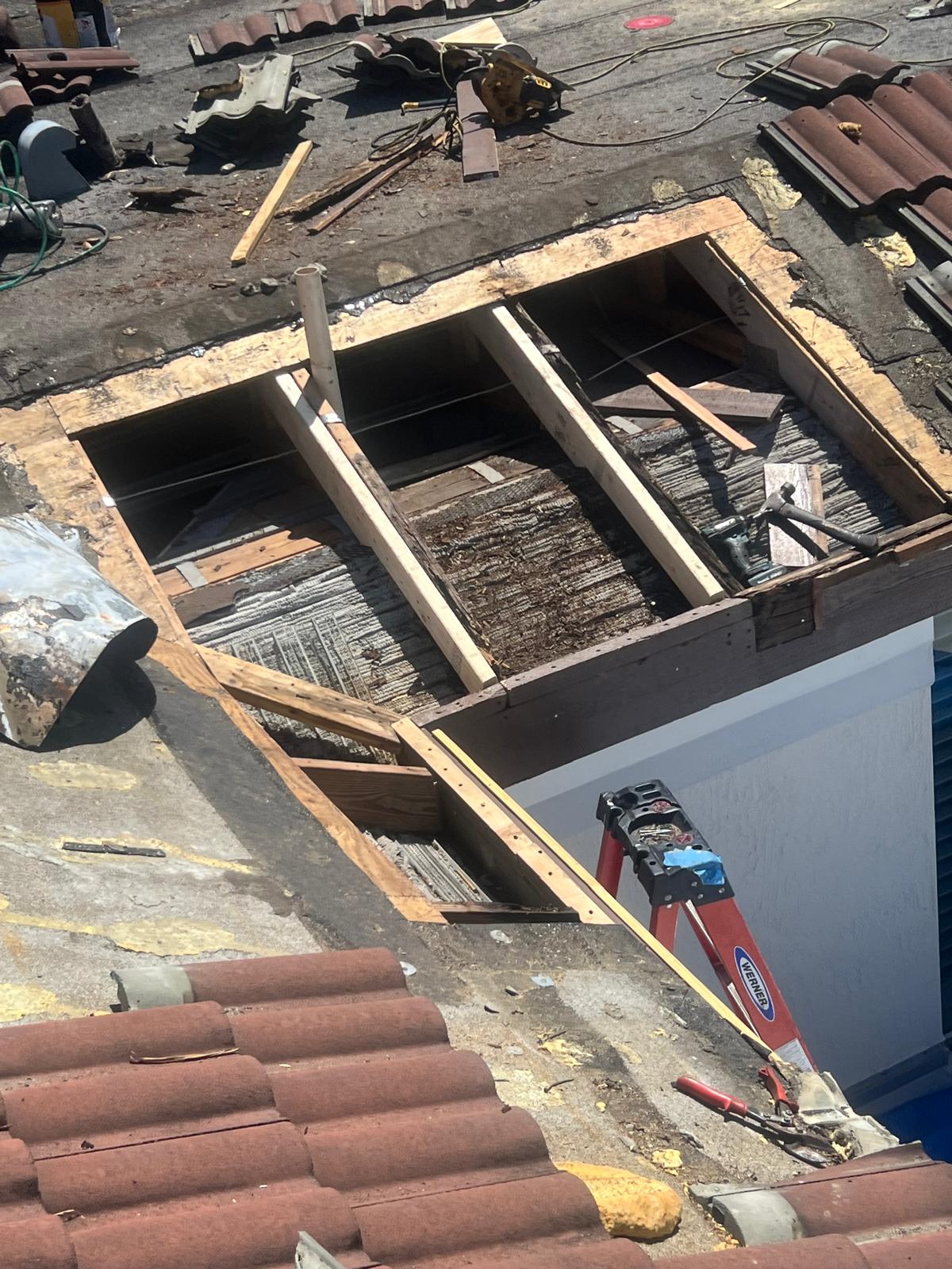 Structural Roof Repair Framing