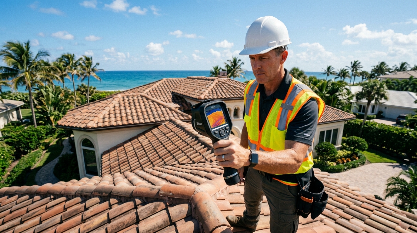 FLIR Thermal Imaging Roof Inspection in Delray Beach