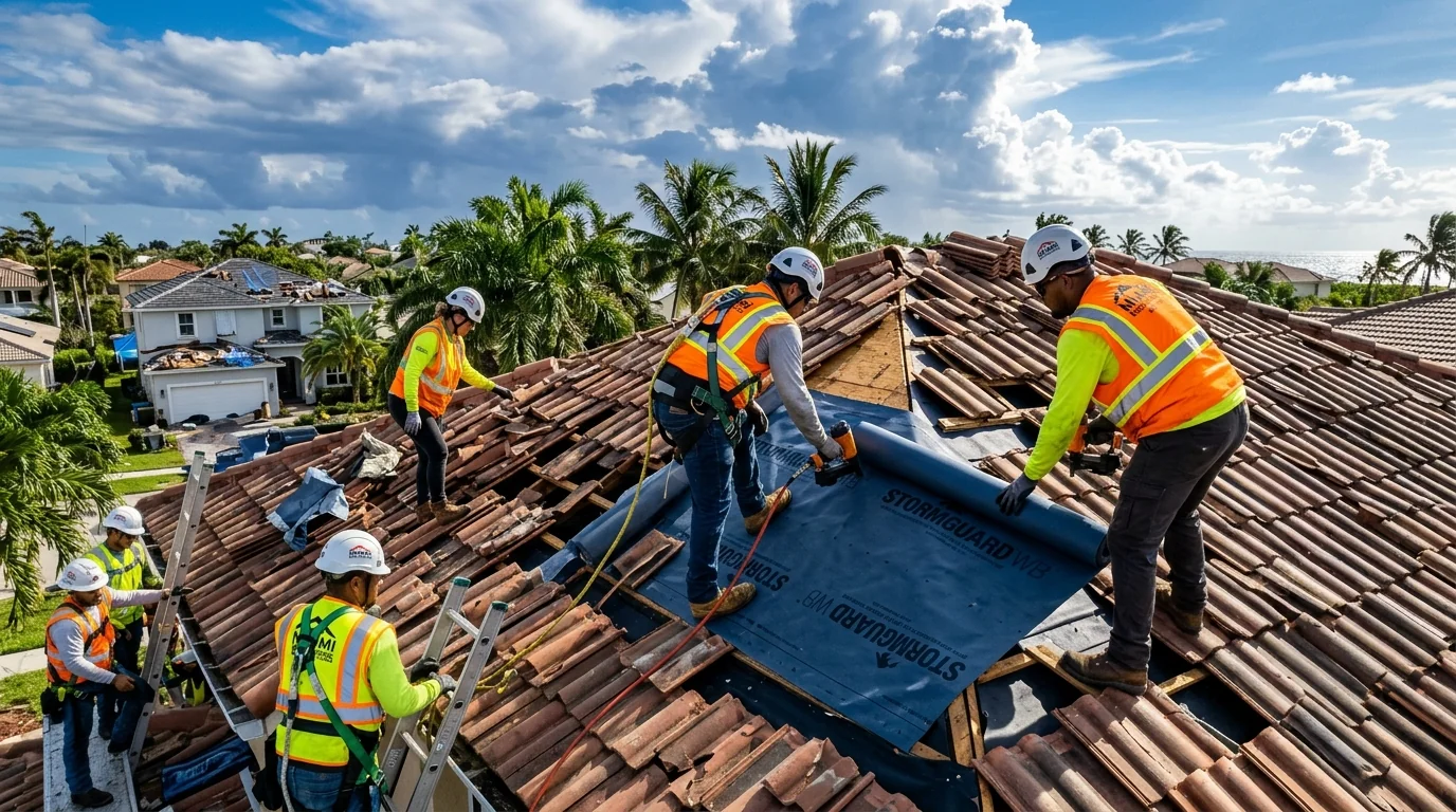 Storm Damage Roof Repair Fort Lauderdale FL | 24/7 Emergency Tarping | Smart Roofing