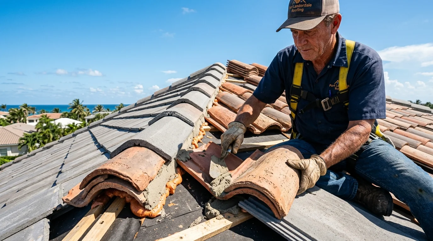 Tile Roofing Fort Lauderdale FL | Spanish Barrel & Concrete Flat Tile | Smart Roofing