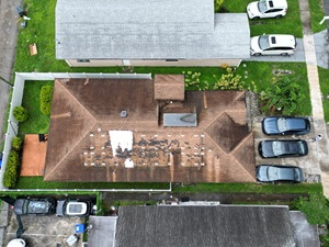 Metal Roof + Solar Before View in Plantation FL by Smart Roofing Company