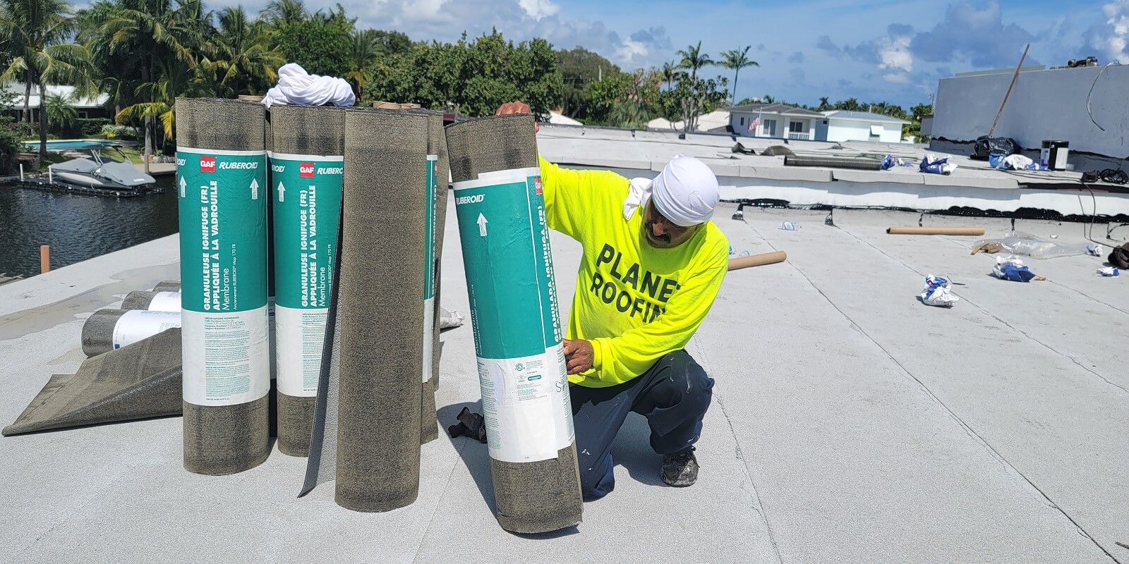 Roof Rolls and Materials in Plantation FL by Smart Roofing Company