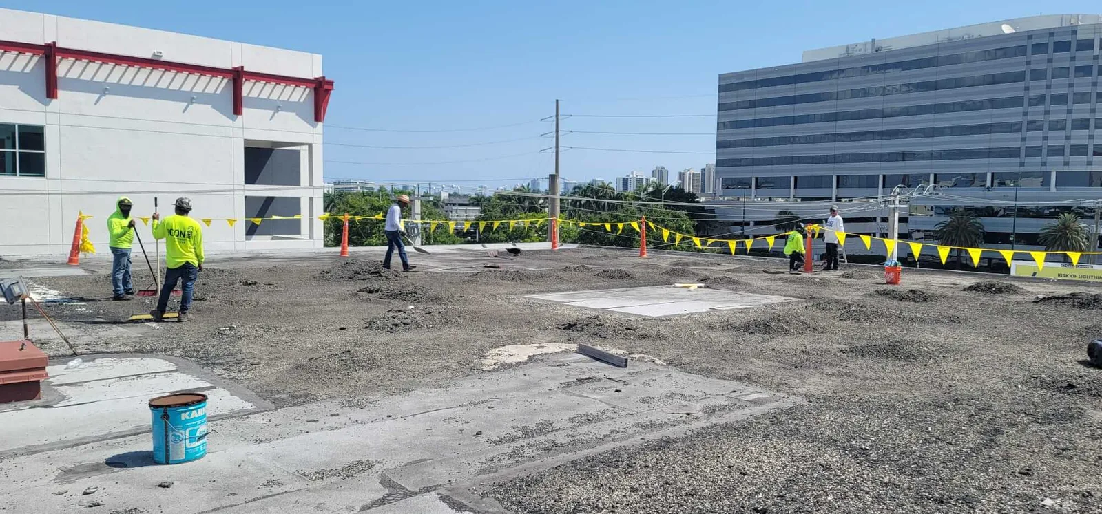Commercial roofing project in Plantation FL